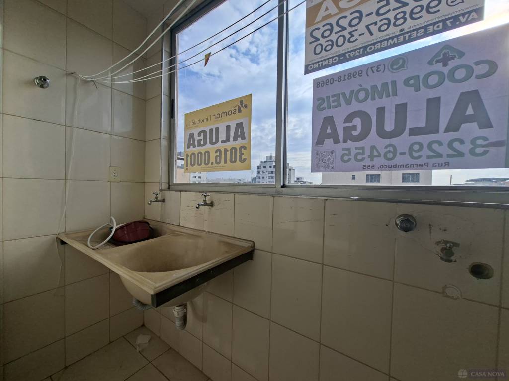 Aluguel, Apartamento, Santo Antonio, Divinopolis, Área de Serviço